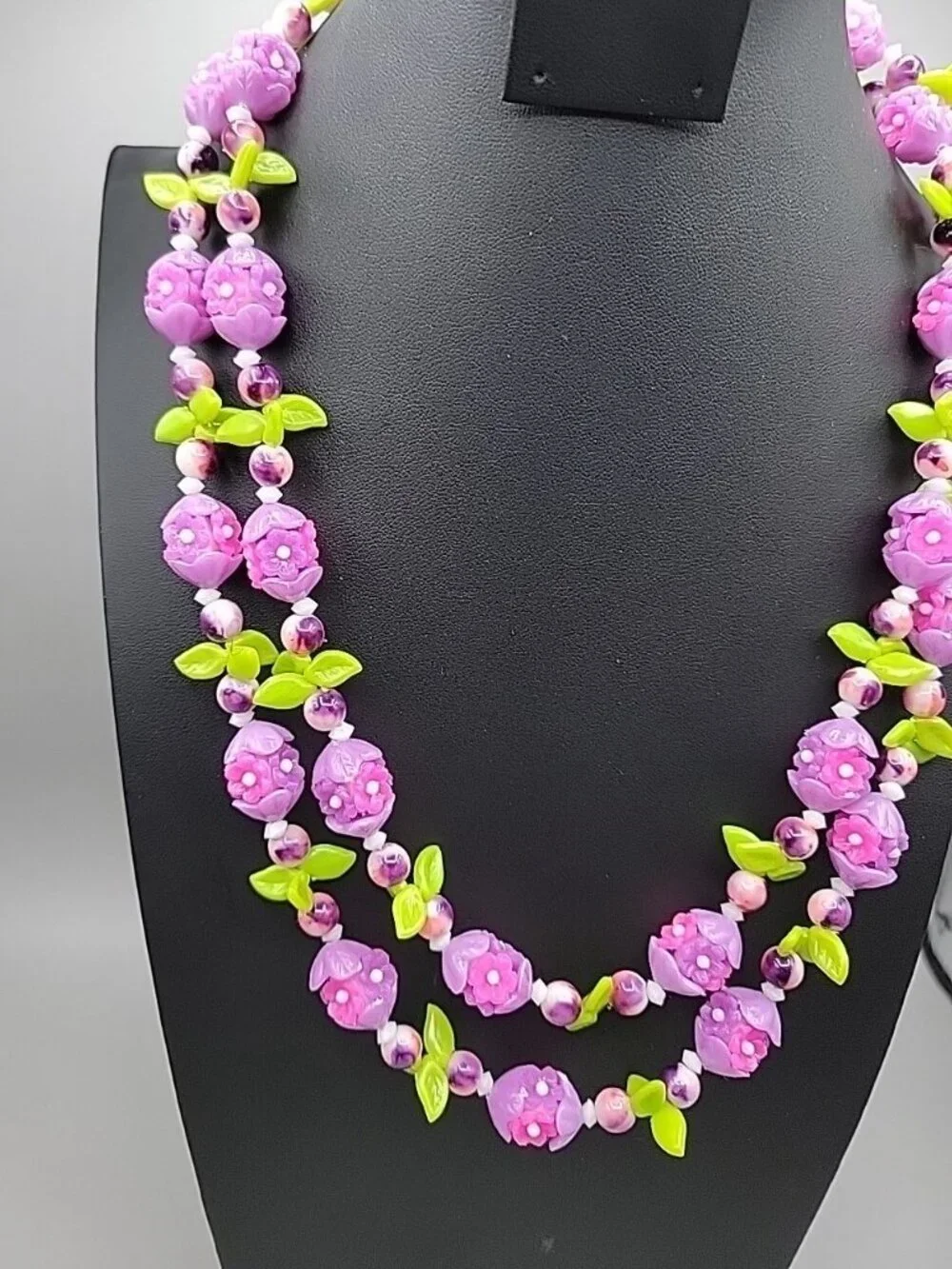 Vintage Carmen Miranda Thermoset Fruit Salad Necklace Style 48